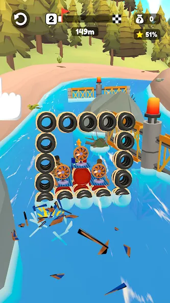 Raft Racing (ДИУАфтинг)  [МОД Бесконечные монеты] Screenshot 4