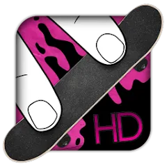 Скачать взломанную Fingerboard HD Skateboarding (Фингерборд ХД скейтбординг)  [МОД Бесконечные монеты] - полная версия apk на Андроид