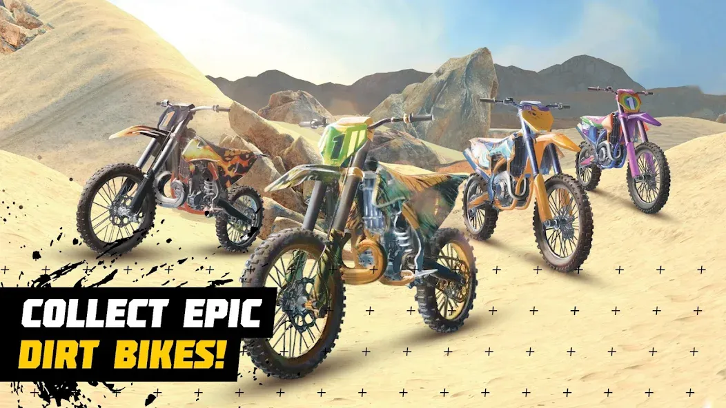 Dirt Bike Unchained: MX Racing (Дерт Байк Анчейнд)  [МОД Много денег] Screenshot 1