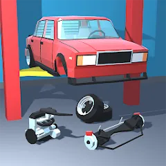 Взломанная Retro Garage - Car Mechanic  [МОД Все открыто] - полная версия apk на Андроид