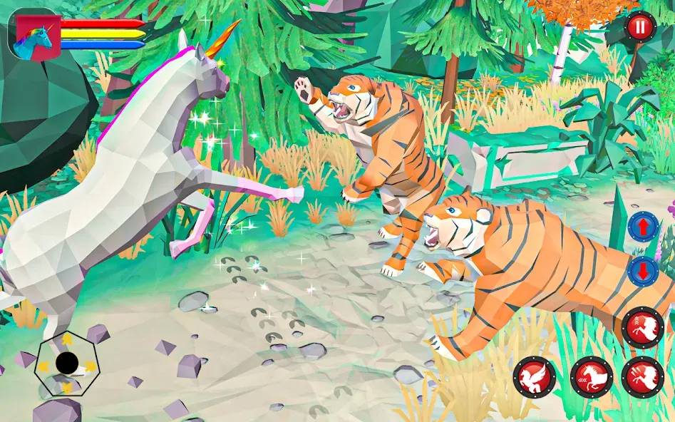 Flying Unicorn Pegasus Games  [МОД Бесконечные монеты] Screenshot 3