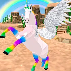 Скачать взлом Flying Unicorn Pegasus Games  [МОД Бесконечные монеты] - полная версия apk на Андроид