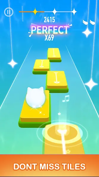 Dancing Cats - Cute Music Game (Дансинг Кэтс)  [МОД Бесконечные монеты] Screenshot 2