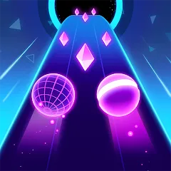 Скачать взлом Rolling Twins: Music Ball Rush (Роллинг Твинс)  [МОД Все открыто] - стабильная версия apk на Андроид