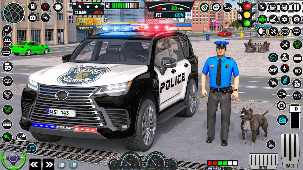 US Police Car Parking - King  [МОД Меню] Screenshot 1