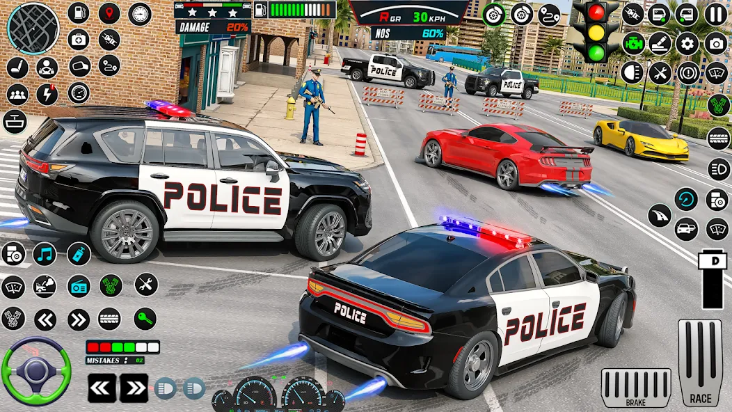 US Police Car Parking - King  [МОД Меню] Screenshot 2