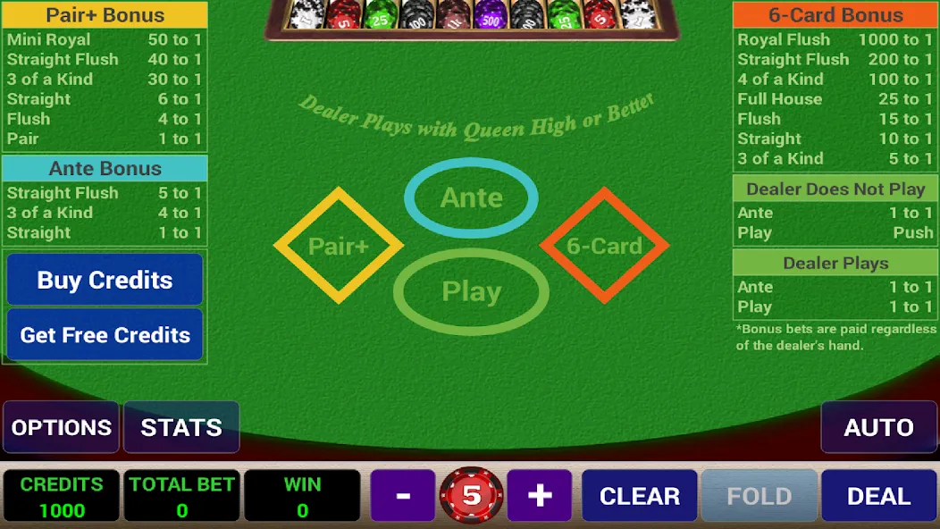 Ace 3-Card Poker (эйс 3)  [МОД Много денег] Screenshot 1