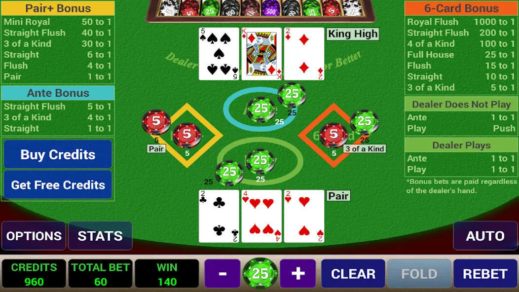 Ace 3-Card Poker (эйс 3)  [МОД Много денег] Screenshot 3