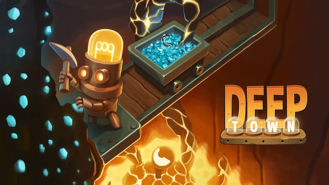 Deep Town: Idle Mining Tycoon (Дип Таун)  [МОД Много монет] Screenshot 1