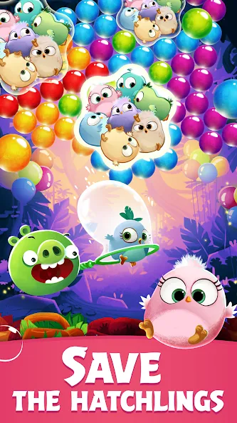 Angry Birds POP Bubble Shooter (Энгри Брдс ПОП Бабл Шутер)  [МОД Много монет] Screenshot 3