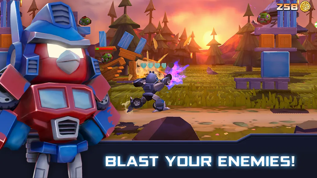 Angry Birds Transformers (Энгри Брдс Трансформеры)  [МОД Unlocked] Screenshot 1