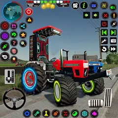 Скачать взломанную Indian Tractor Farming Games  [МОД Unlimited Money] - стабильная версия apk на Андроид