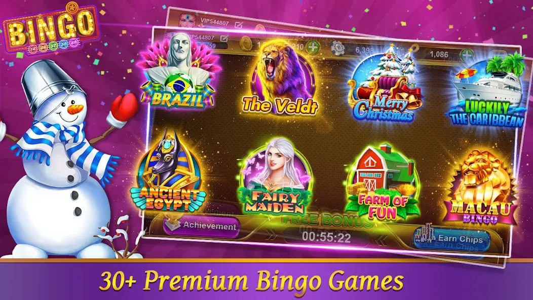 Bingo Happy HD - Bingo Games (Бинго Хэппи ХД)  [МОД Unlocked] Screenshot 1