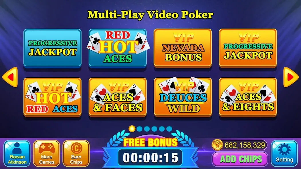 Video Poker Games - Multi Hand (Видео покер игры)  [МОД Много денег] Screenshot 3