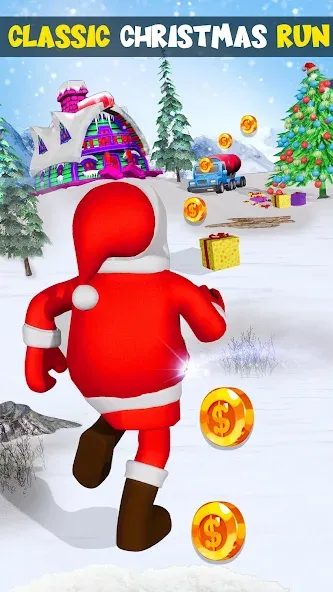 Xmas Santa Surfer Running Game (Ксмас Санта Серфер Раннинг Гейм)  [МОД Бесконечные деньги] Screenshot 5