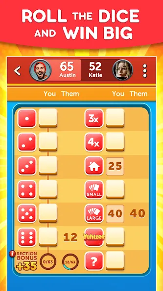 YAHTZEE With Buddies Dice Game (ЯХТЗИ с друзьями)  [МОД Много денег] Screenshot 1