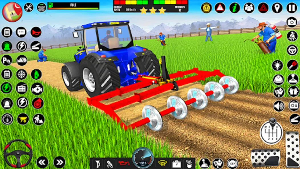 Indian Tractor Driving Game 3D (Фарминг Геймс)  [МОД Бесконечные монеты] Screenshot 2