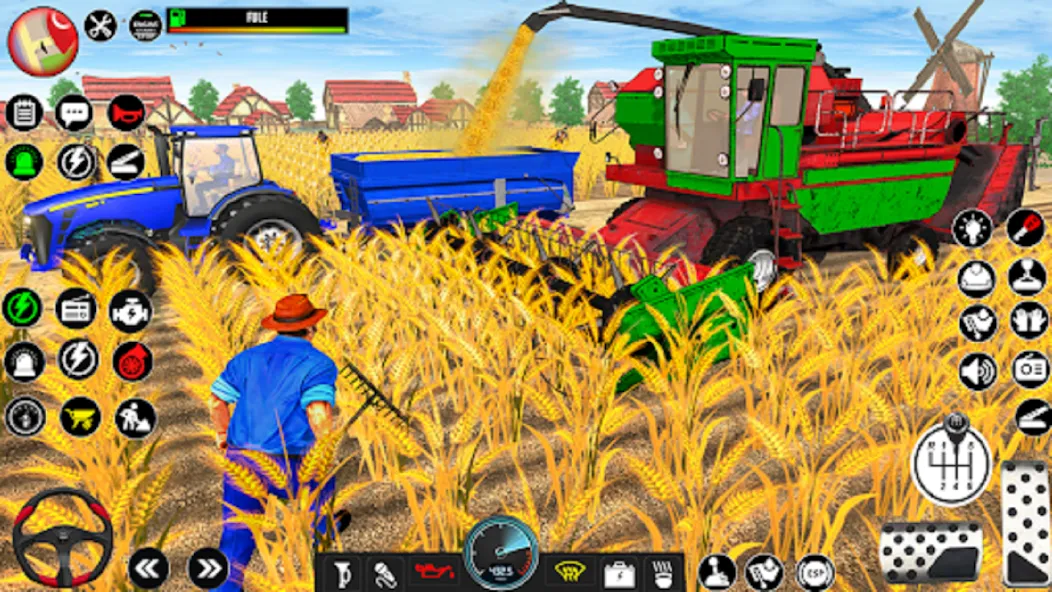 Indian Tractor Driving Game 3D (Фарминг Геймс)  [МОД Бесконечные монеты] Screenshot 4