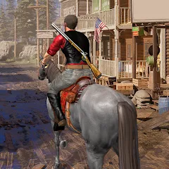 Скачать взломанную West Cowboy - Gunfighter Game (Уэст Ковбой)  [МОД Unlocked] - стабильная версия apk на Андроид