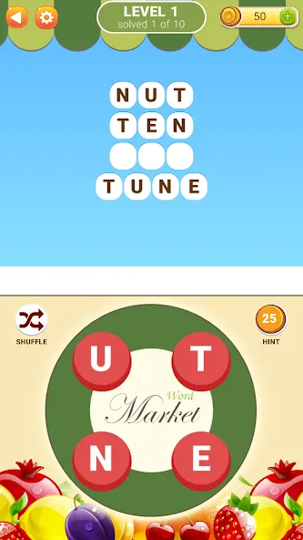 Word Market 2  [МОД Все открыто] Screenshot 1