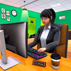 Взломанная Virtual HR Manager Job Games  [МОД Unlocked] - полная версия apk на Андроид