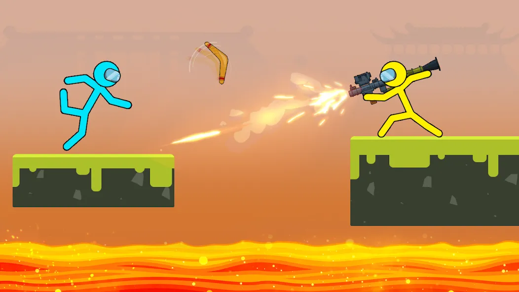 Stick-man Fighting Games  [МОД Много монет] Screenshot 4