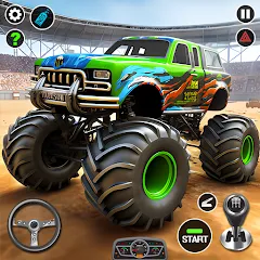 Скачать взлом 4x4 Monster Truck Racing Games (Монстр Трак Гонки игры)  [МОД Меню] - полная версия apk на Андроид