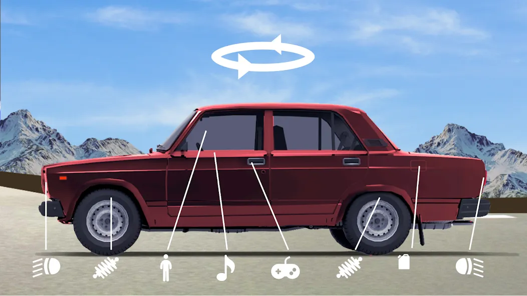 Drive Classic VAZ 2107 Parking  [МОД Бесконечные монеты] Screenshot 2