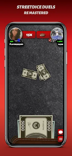 Phone Dice™ Street Dice Game (Фон Дайс Стрит Дайс Гейм)  [МОД Бесконечные монеты] Screenshot 1