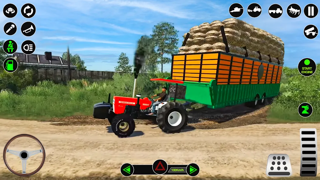 Farming Tractor Simulator Game  [МОД Unlocked] Screenshot 1