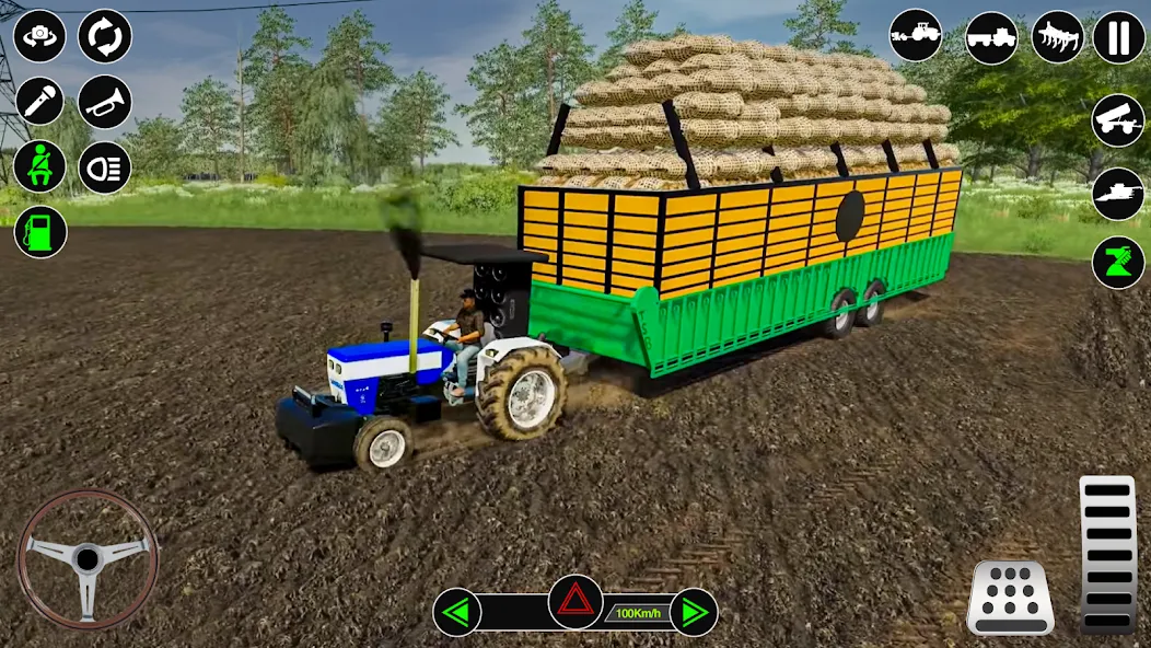 Farming Tractor Simulator Game  [МОД Unlocked] Screenshot 5