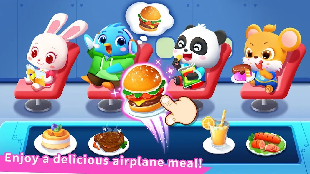 Baby Panda's Airport  [МОД Много монет] Screenshot 2