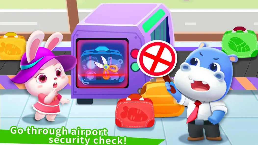 Baby Panda's Airport  [МОД Много монет] Screenshot 3