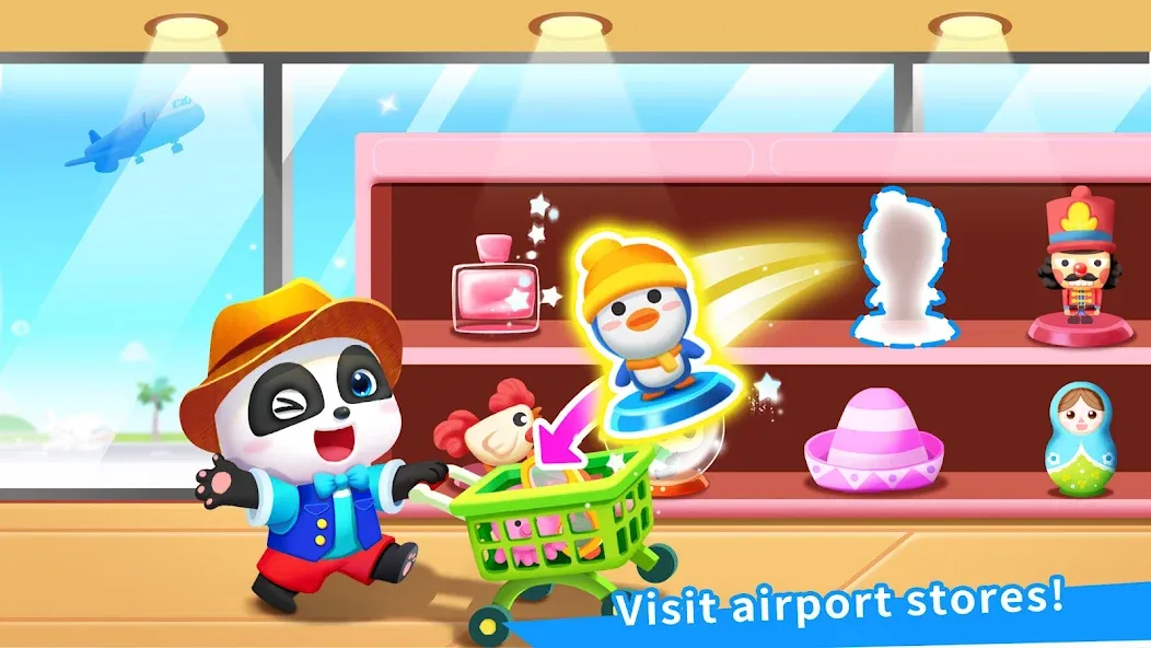 Baby Panda's Airport  [МОД Много монет] Screenshot 5