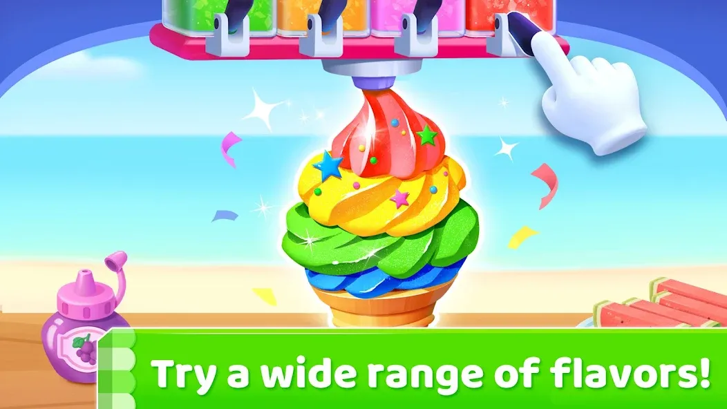 Little Panda's Ice Cream Games  [МОД Много монет] Screenshot 4