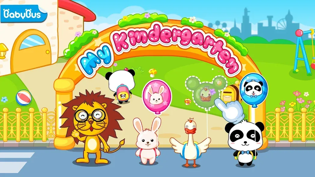 Baby Panda Kindergarten  [МОД Бесконечные монеты] Screenshot 1