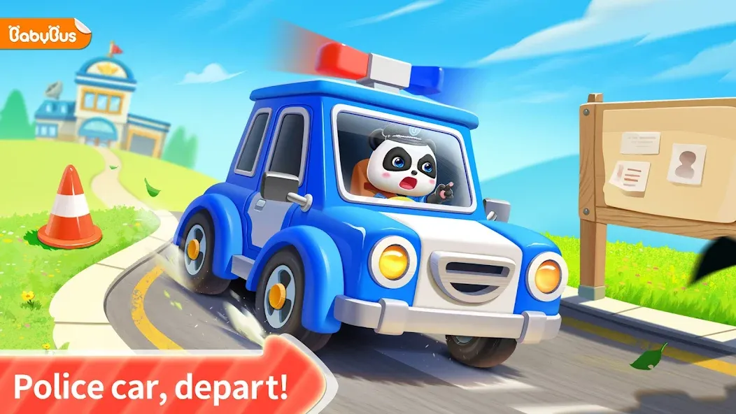 Little Panda Policeman  [МОД Бесконечные монеты] Screenshot 1