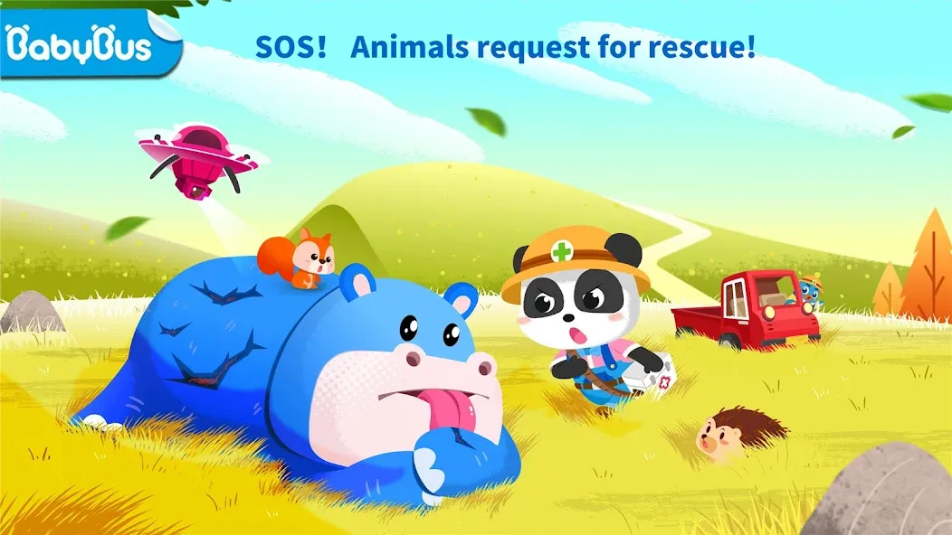 Baby Panda: Care for animals  [МОД Все открыто] Screenshot 1