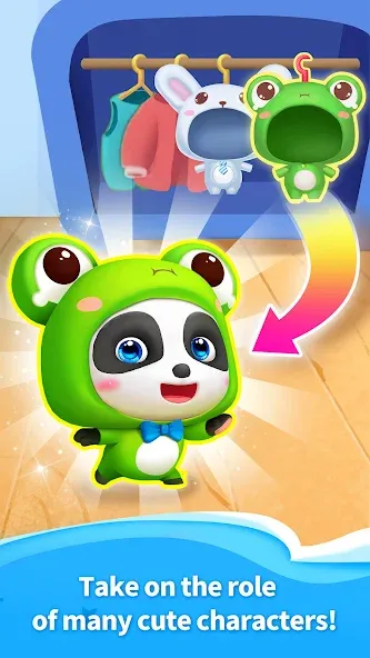 Talking Baby Panda-Virtual Pet  [МОД Много монет] Screenshot 2