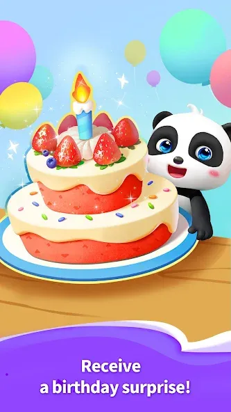 Talking Baby Panda-Virtual Pet  [МОД Много монет] Screenshot 3