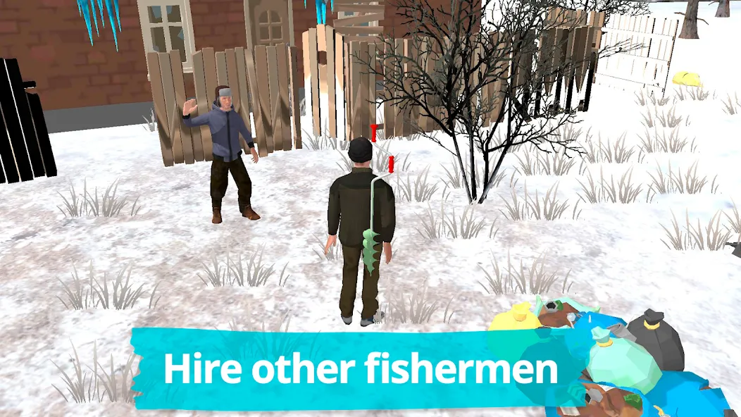 Fishing in the Winter. Lakes.  [МОД Unlocked] Screenshot 3