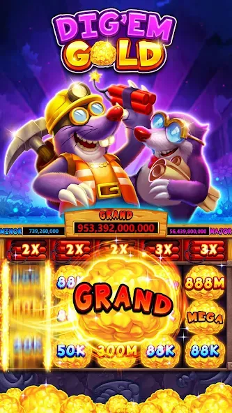 Fat Cat Casino - Slots Game (Фэт Кэт Казино)  [МОД Все открыто] Screenshot 1