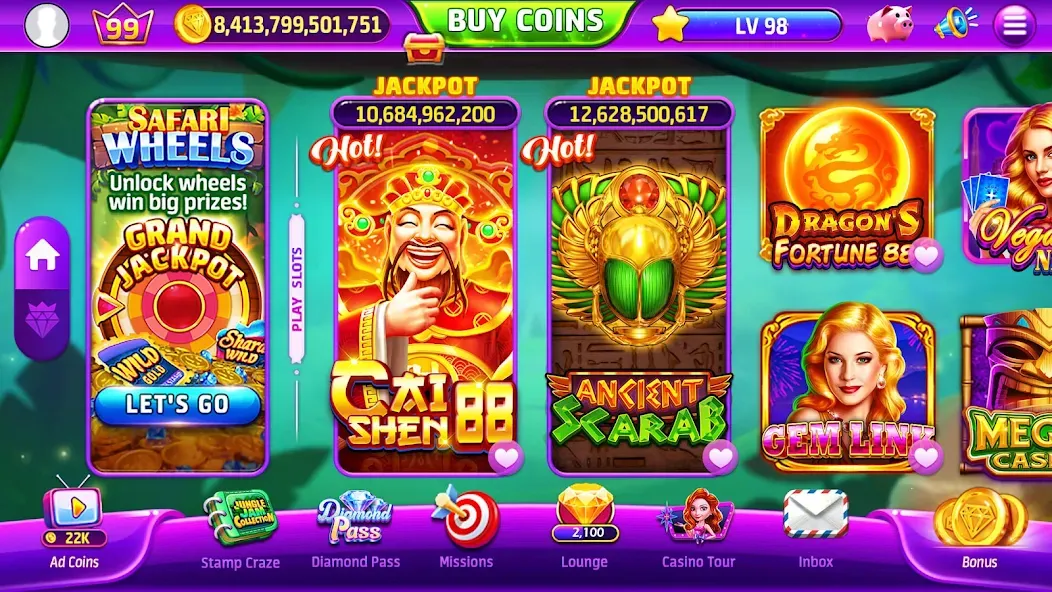 Golden Casino - Slots Games (Голден Казино)  [МОД Menu] Screenshot 2