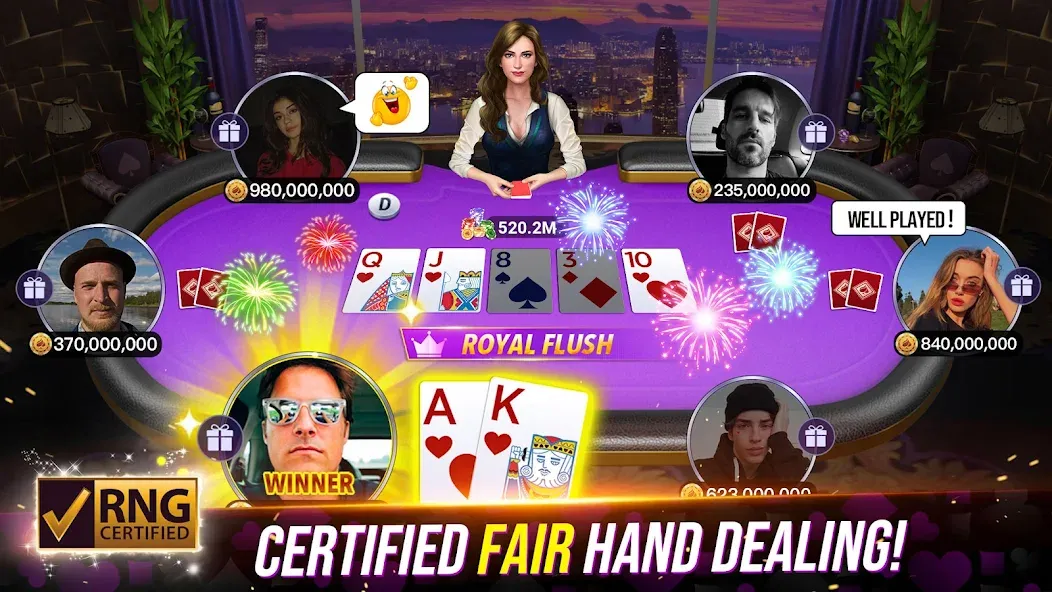 Poker Fever - Win your Fame (Покер Клаш)  [МОД Меню] Screenshot 1