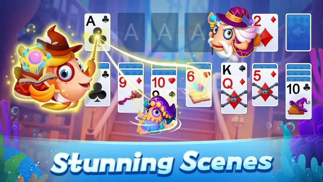 Solitaire 3D Fish  [МОД Mega Pack] Screenshot 3