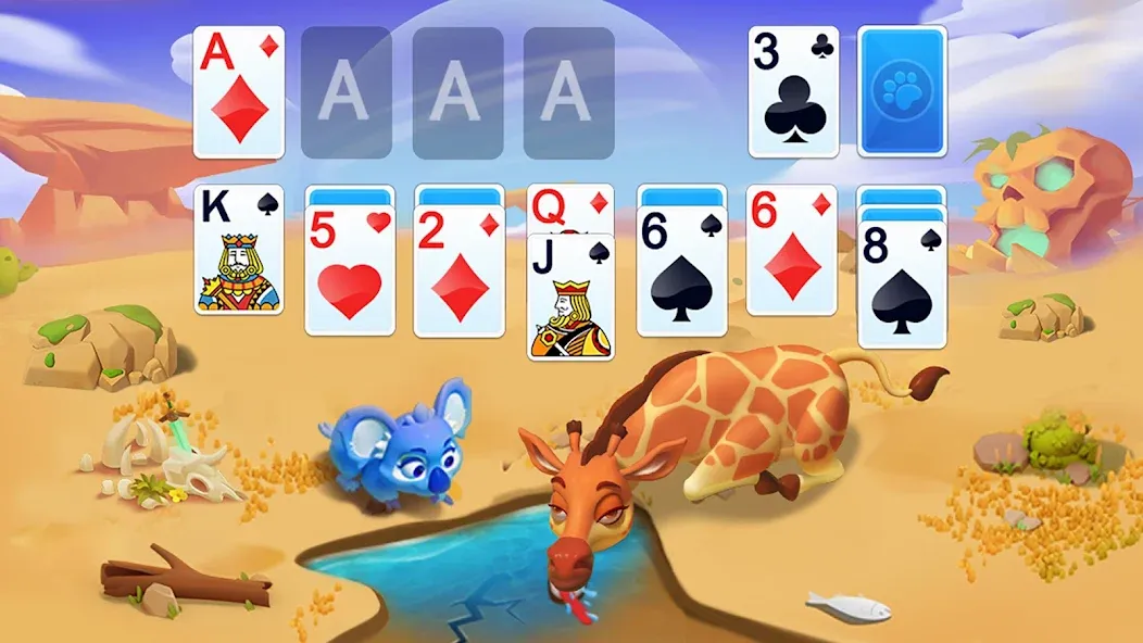 Solitaire - Wild Park  [МОД Меню] Screenshot 1