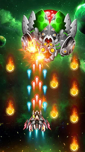 Space Shooter: Galaxy Attack (Спейс шутер)  [МОД Бесконечные деньги] Screenshot 4