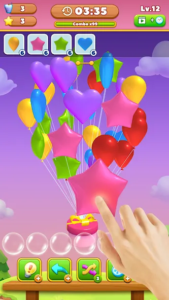 Match Triple Balloon (Матч Тройной Шарик)  [МОД Unlimited Money] Screenshot 1