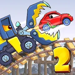 Скачать взломанную Car Eats Car 2 - Racing Game (Кар Еатс Кар 2)  [МОД Много денег] - последняя версия apk на Андроид