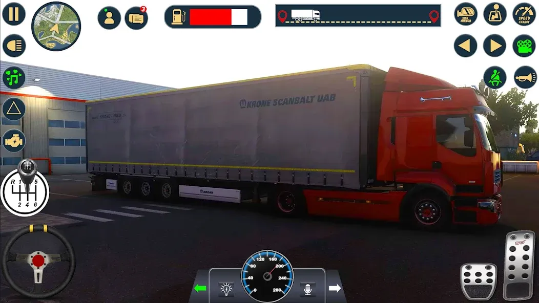 Euro Cargo Truck Simulator 3D  [МОД Unlimited Money] Screenshot 1